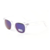 Transparante Wayfarer met blauwe glazen