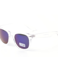 Transparante Wayfarer met blauwe glazen