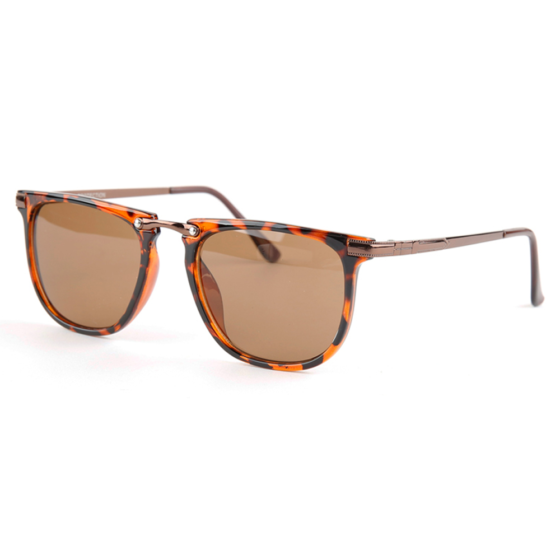 Thin wayfarer zonnebril luipaard print "Thin Leo"