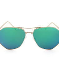 2017 Pilotenbril met blauw-groene spiegelglazen 