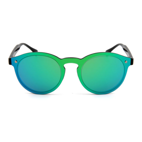 Blauw-groene spiegelglas zonnebril "Vert de Mer"_v