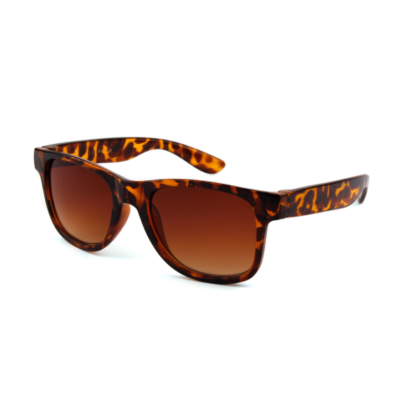 Kinder wayfarer zonnebril met luipaard print "Welp"